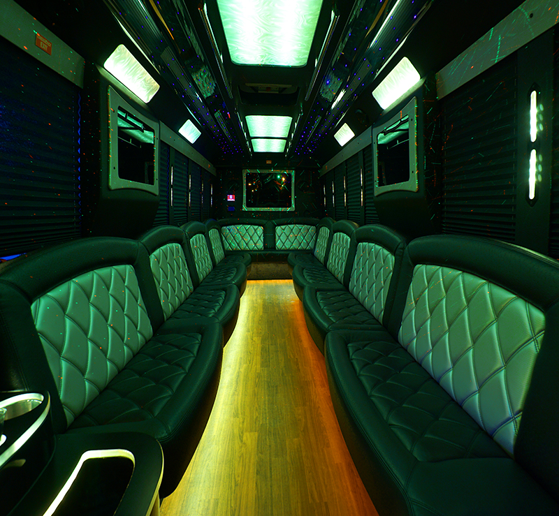 party bus interior lights